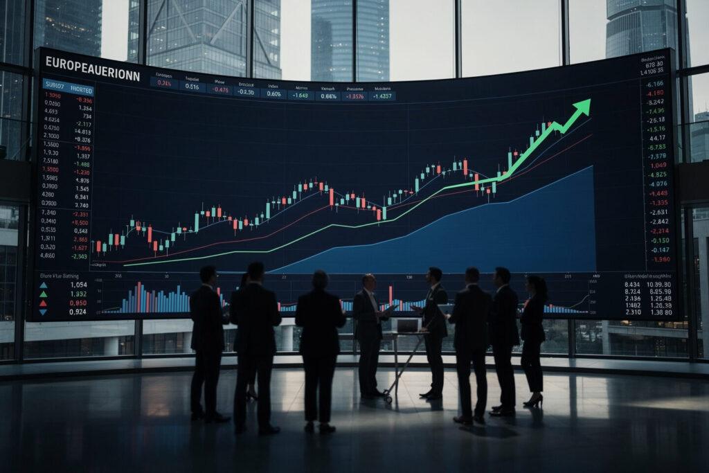 Euro STOXX 50 legt mittags zu: Siemens Energy und Deutsche Bank vorn